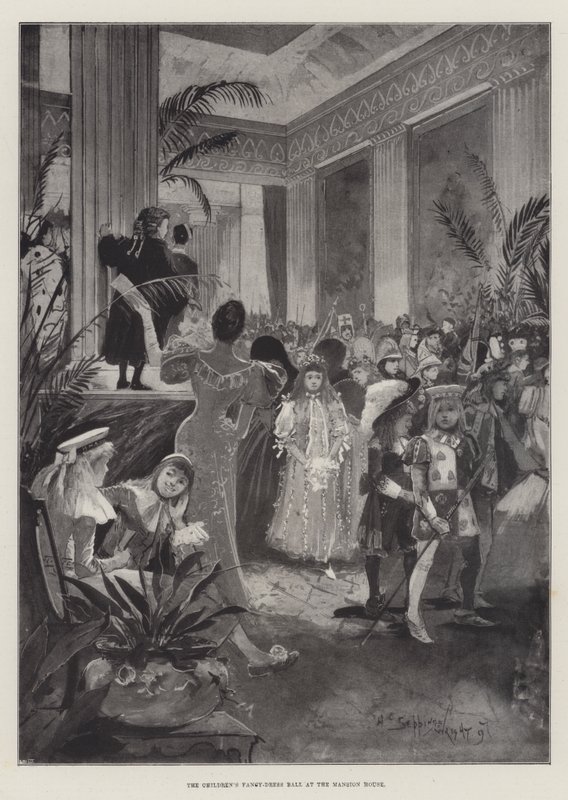 El baile de disfraces infantiles en la Mansion House de Henry Charles Seppings Wright
