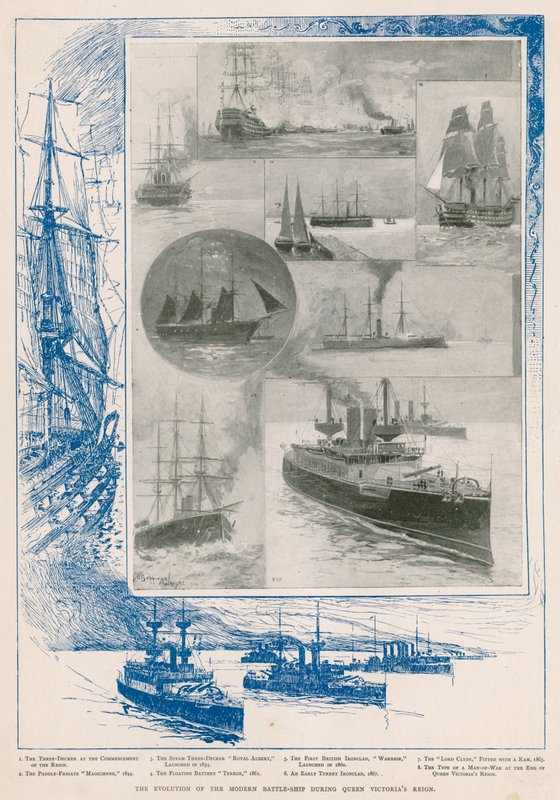 La Royal Navy en la era victoriana: la evolución del acorazado durante el reinado de la Reina de Henry Charles Seppings Wright