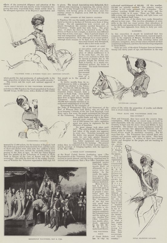 Tipos de voluntarios hace cien años de Henry Charles Seppings Wright