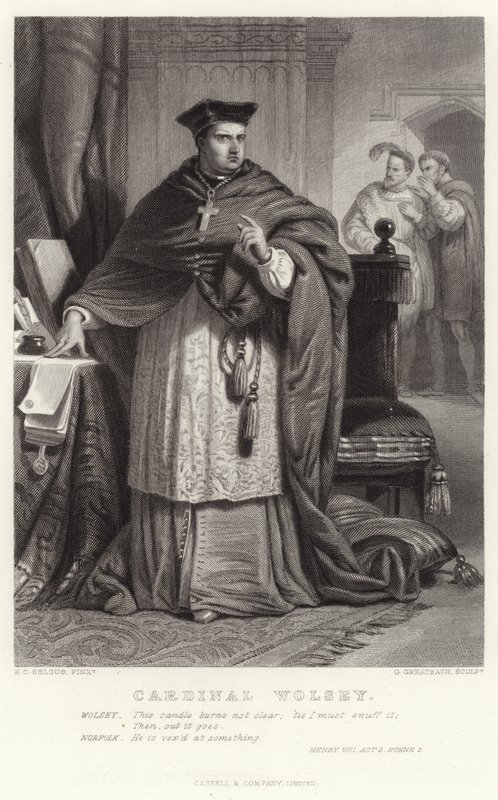 Cardenal Wolsey, Enrique VIII, Acto 3, Escena 2 de Henry Courtney Selous