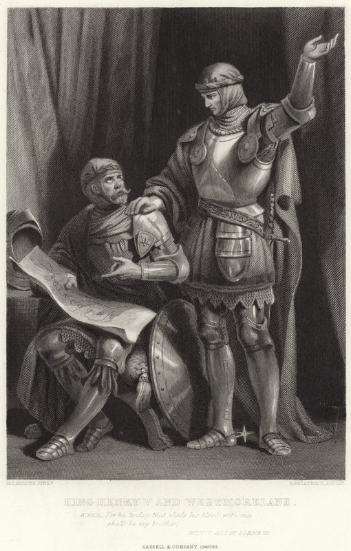 Rey Enrique V y Westmoreland, Enrique V, Acto IV, Escena III de Henry Courtney Selous