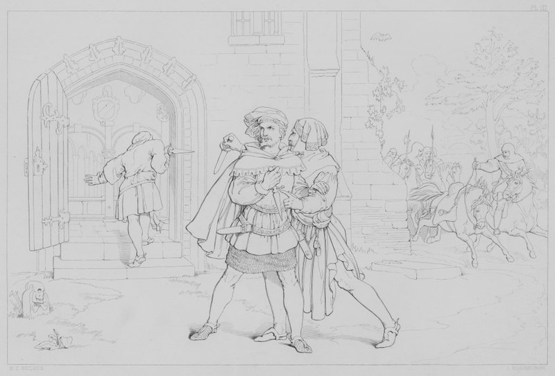 Episodio de la vida de Robert Bruce, según Sir Walter Scott de Henry Courtney after Selous