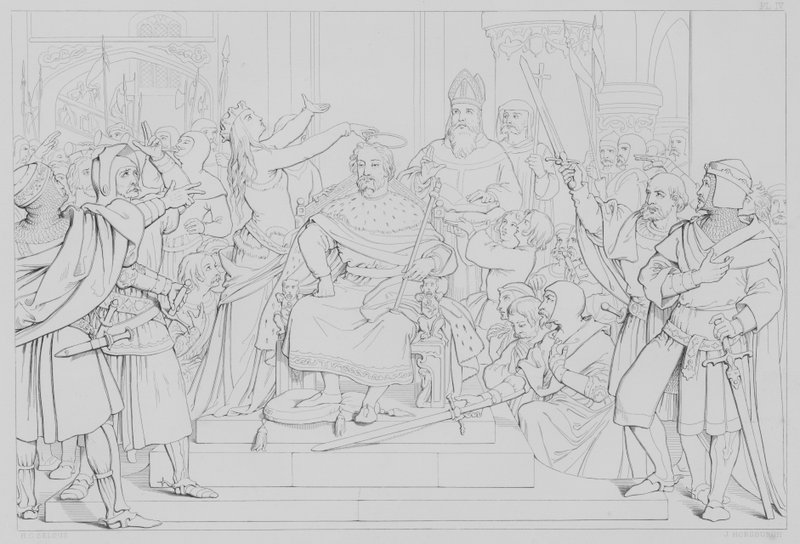 Episodio de la vida de Robert Bruce, según Sir Walter Scott de Henry Courtney after Selous