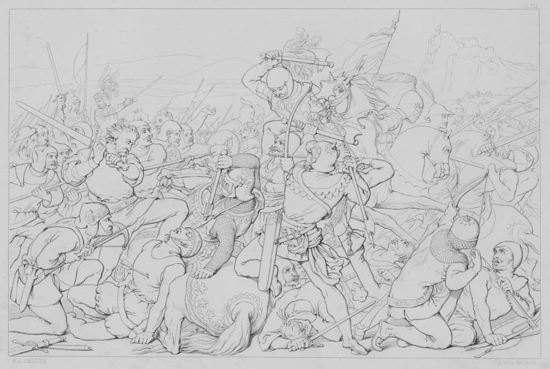 Episodio de la vida de Robert Bruce, según Sir Walter Scott de Henry Courtney after Selous