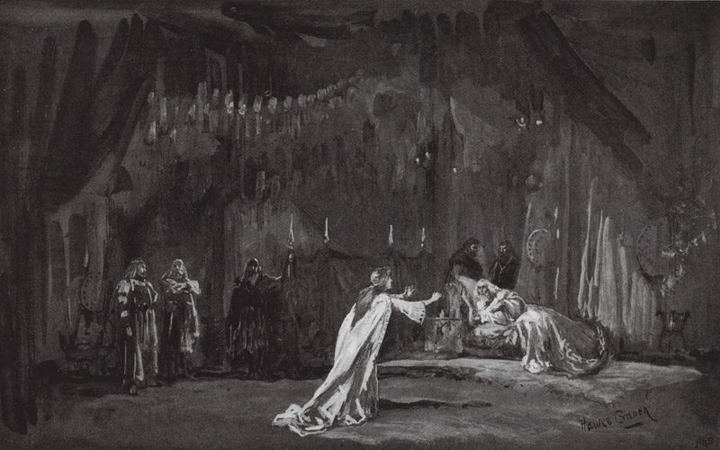Escena del Rey Lear (litografía) de Henry Hawes Craven Green