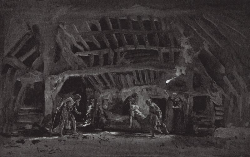 Escena del Rey Lear (litografía) de Henry Hawes Craven Green