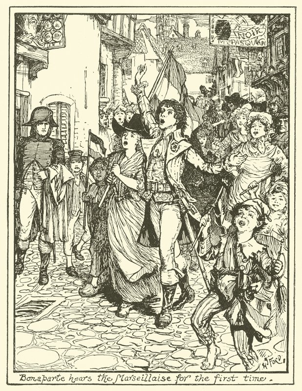 Bonaparte escucha la Marsellesa por primera vez de Henry Justice Ford
