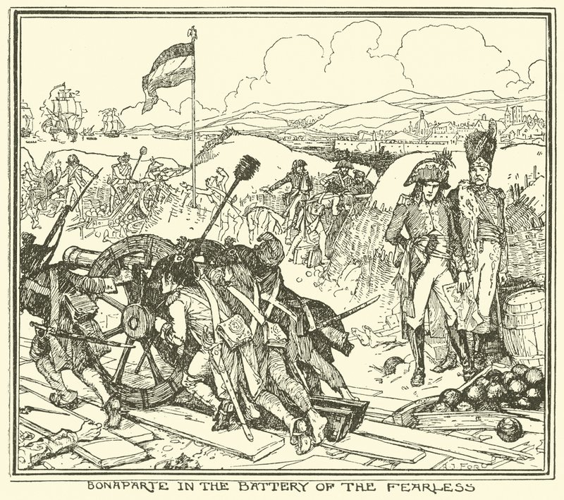 Bonaparte en la batería del intrépido de Henry Justice Ford