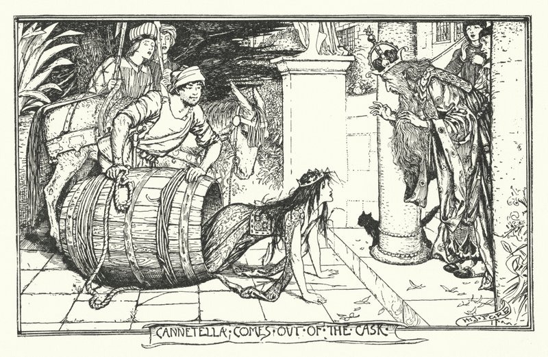 Cannetella sale del barril (grabado) de Henry Justice Ford