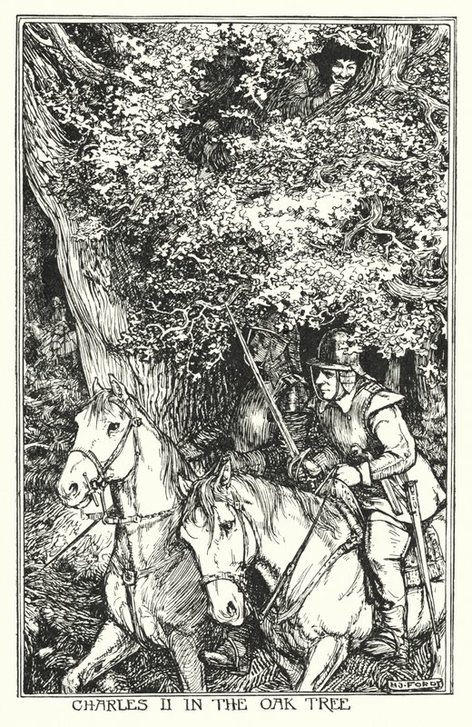 Carlos II en el roble de Henry Justice Ford