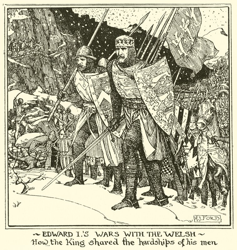Eduardo está en guerra con los galeses. Cómo el rey compartió las dificultades de sus hombres de Henry Justice Ford