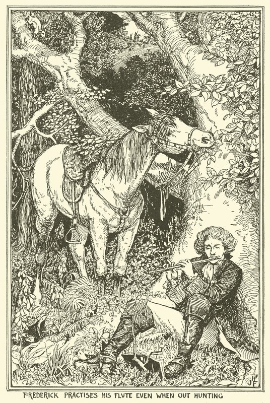 Federico practica su flauta incluso cuando está de caza de Henry Justice Ford