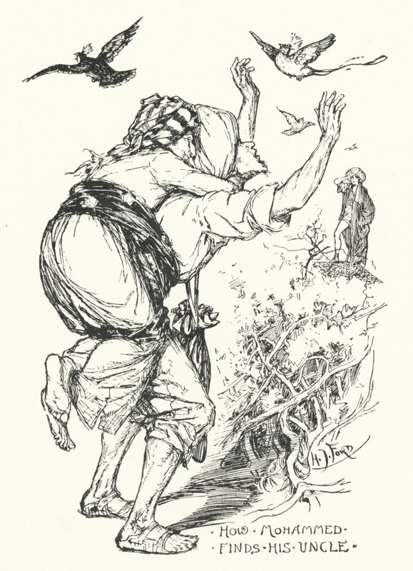 Cómo Mahoma encuentra a su tío (grabado) de Henry Justice Ford