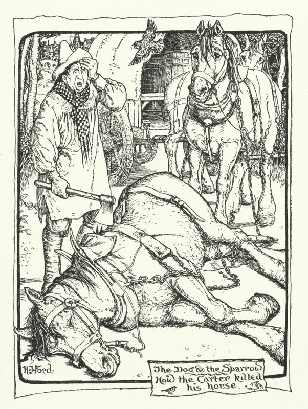 Cómo el carretero mató a su caballo (grabado) de Henry Justice Ford