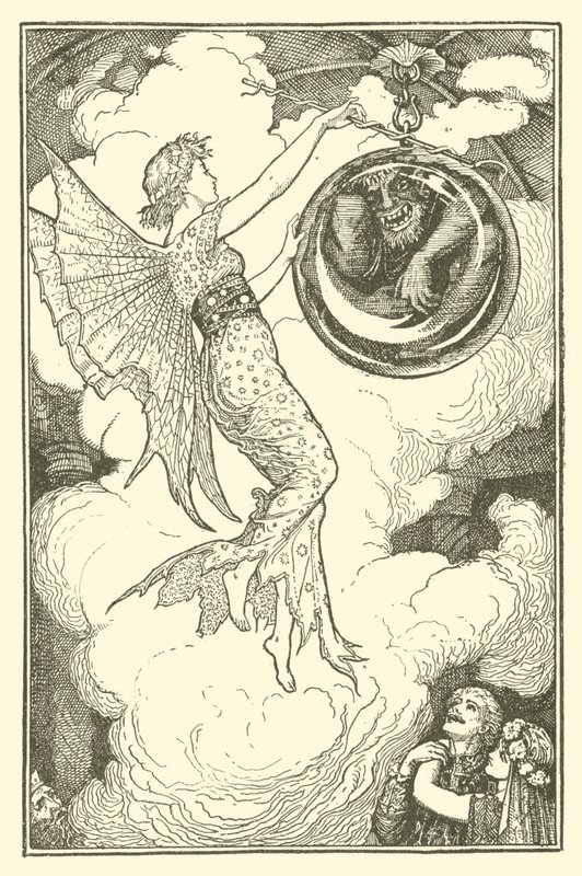 El príncipe Narciso y la princesa Potentilla (grabado) de Henry Justice Ford