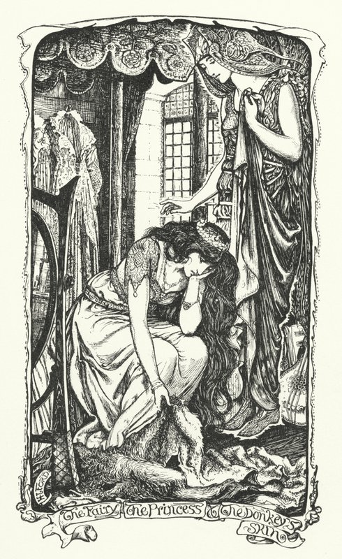 El hada, la princesa y la piel de asno (grabado) de Henry Justice Ford