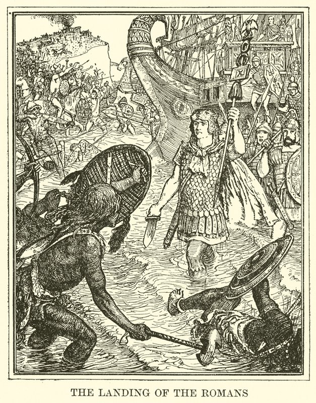 El desembarco de los romanos de Henry Justice Ford