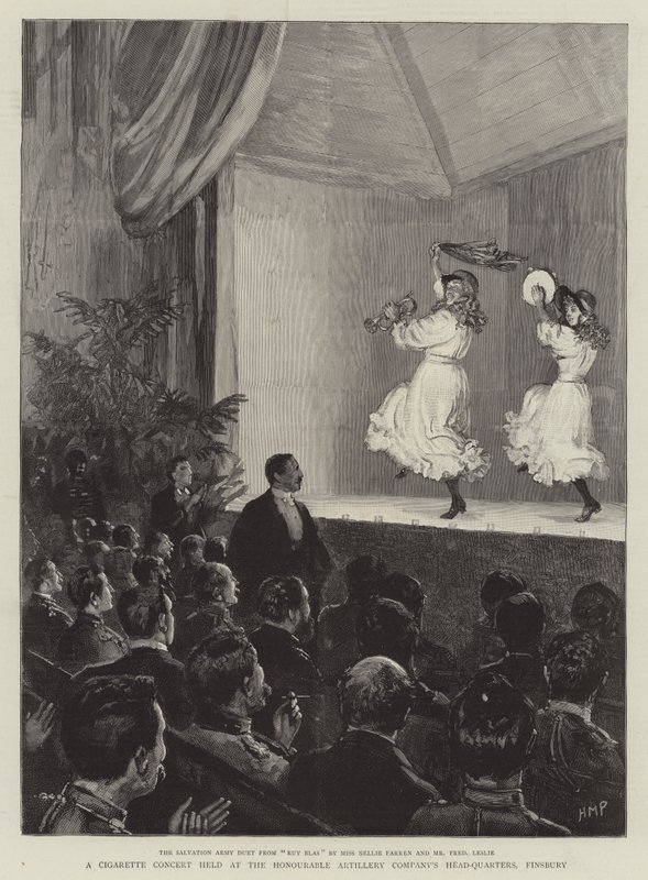 Un Concierto de Cigarrillos en la Sede de la Compañía de Artillería Honorable, Finsbury de Henry Marriott Paget