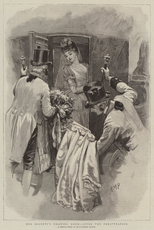 El salón de dibujo de Su Majestad, después de la presentación de Henry Marriott Paget