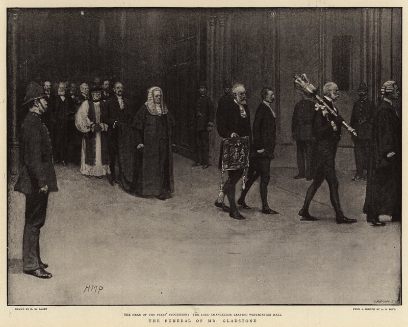 El funeral del Sr. Gladstone de Henry Marriott Paget