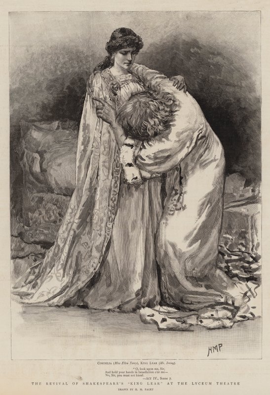 El renacimiento del Rey Lear de Shakespeare en el Teatro Lyceum de Henry Marriott Paget