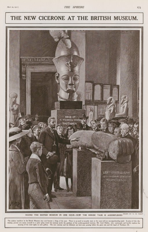 El nuevo Cicerone en el Museo Británico de Henry Marriott Paget