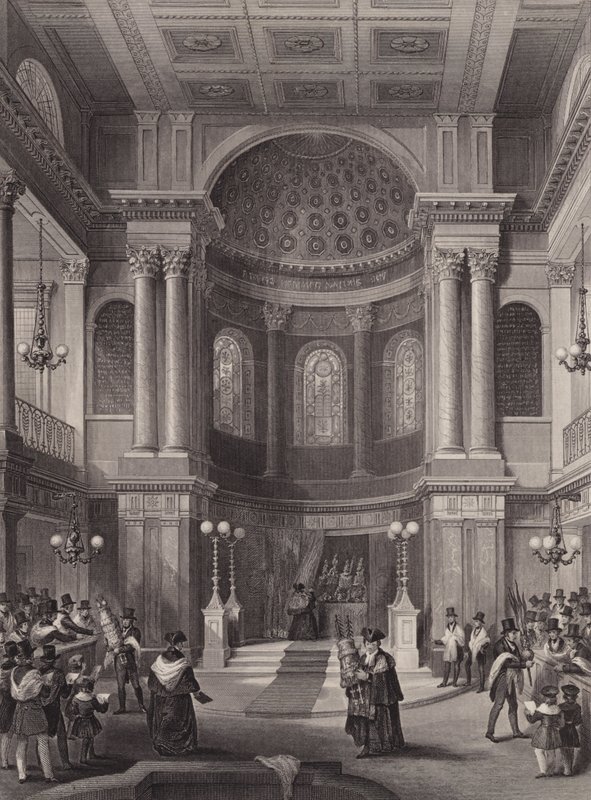 Celebración de la Fiesta de los Tabernáculos, Sinagoga Judía, Great St Helen