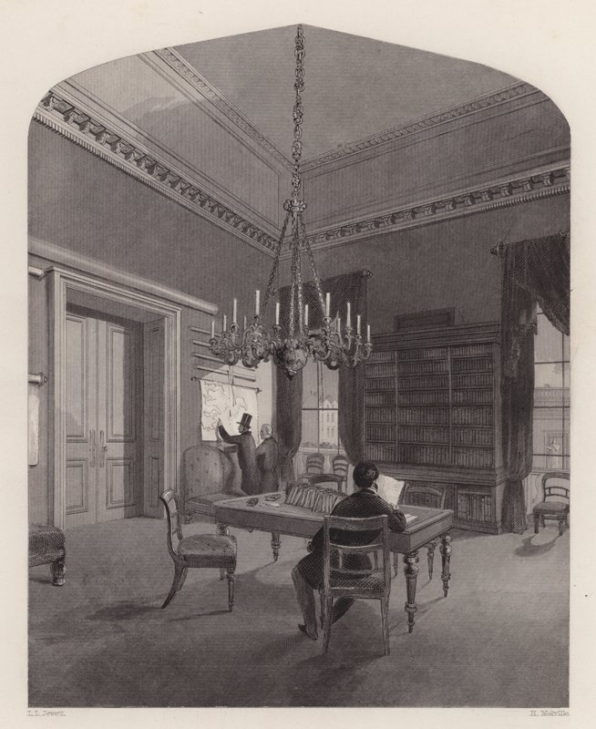 Sala de Mapas del United Service Club, Westminster, Londres de Henry Melville