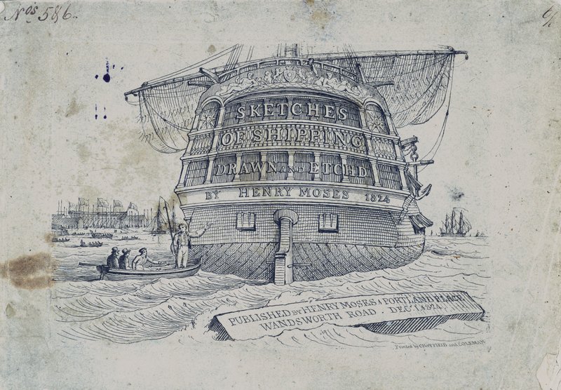 Portada de Sketches of Shipping de Henry Moses de Henry Moses