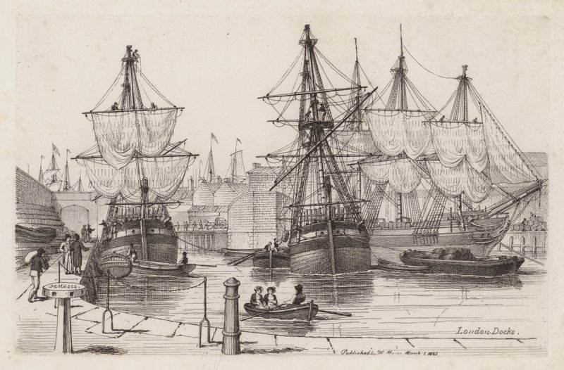 Muelles de Londres de Henry Moses