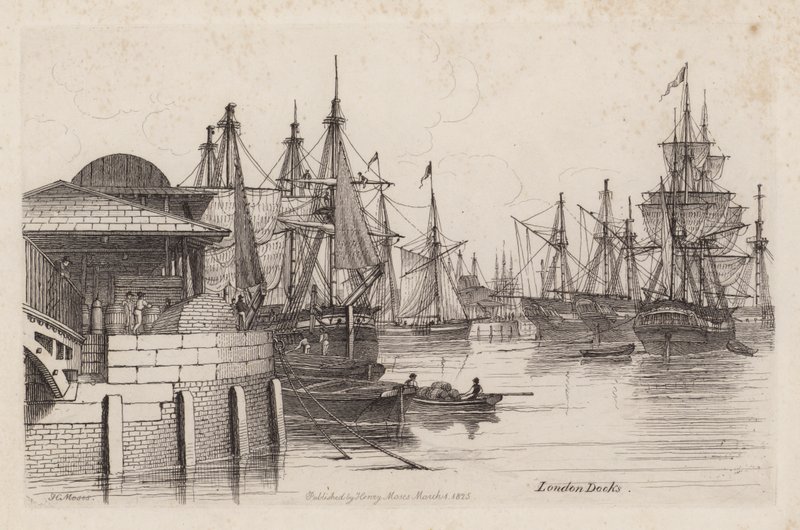 Muelles de Londres de Henry Moses