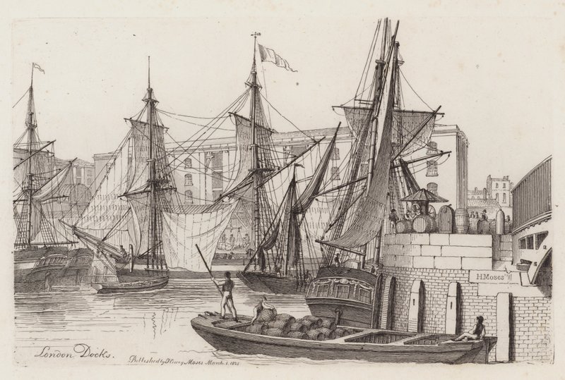 Muelles de Londres de Henry Moses