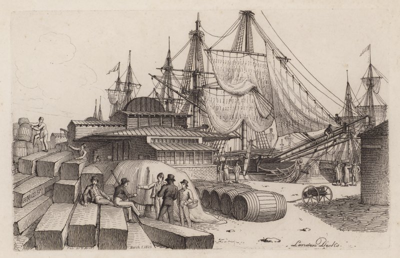 Muelles de Londres de Henry Moses