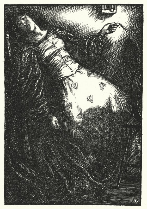 Poema de Matthew Arnold: El merman abandonado (grabado) de Henry Ospovat
