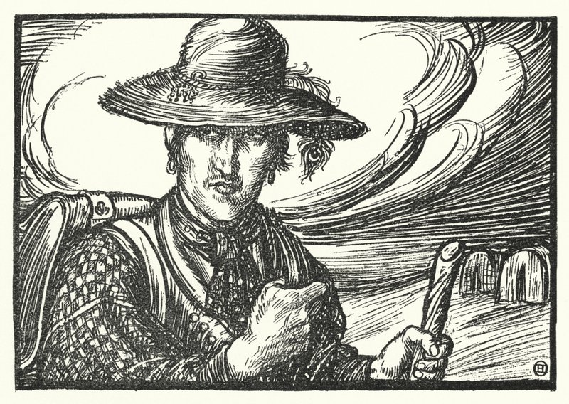 El gitano erudito (grabado) de Henry Ospovat