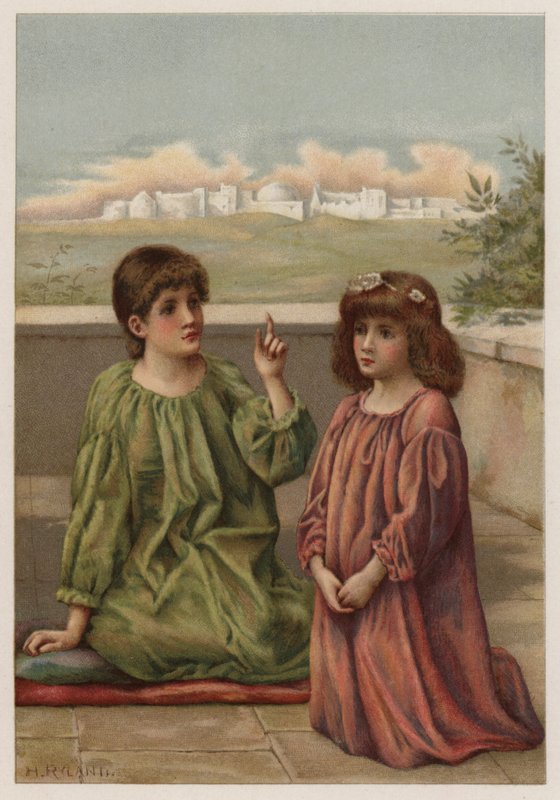 Ángeles escuchando de Henry Ryland