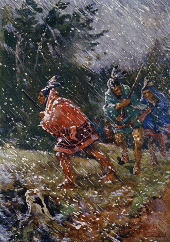Caza en clima duro de Henry Sandham