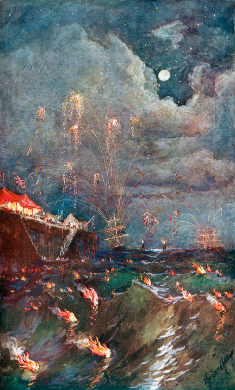La iluminación del oleaje en Madrás de Henry Sandham
