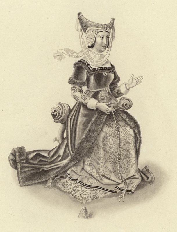 Constancia Duquesa de Lancaster, esposa de Juan de Gante de Henry Shaw