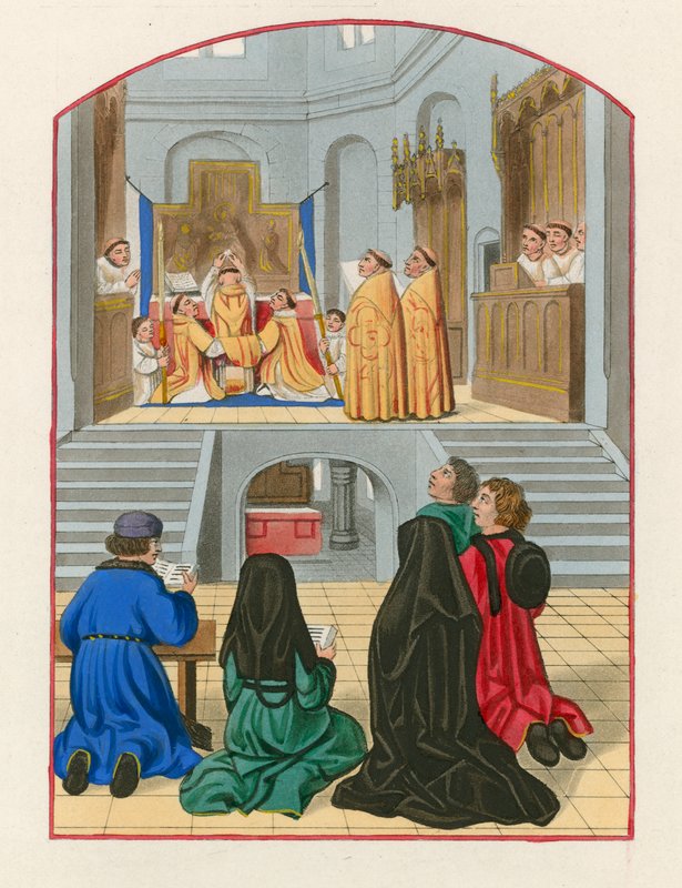 La elevación de la hostia, c.1500 de Henry Shaw