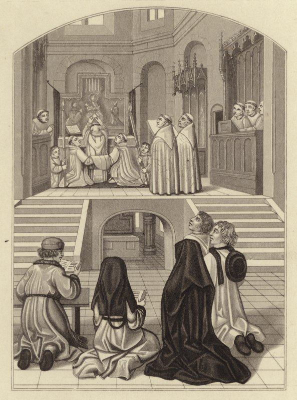 Elevación de la Hostia, alrededor de 1500 de Henry Shaw