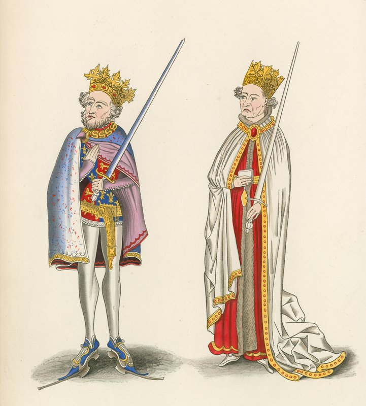 Rey Juan y Rey Enrique I, c 1440 de Henry Shaw