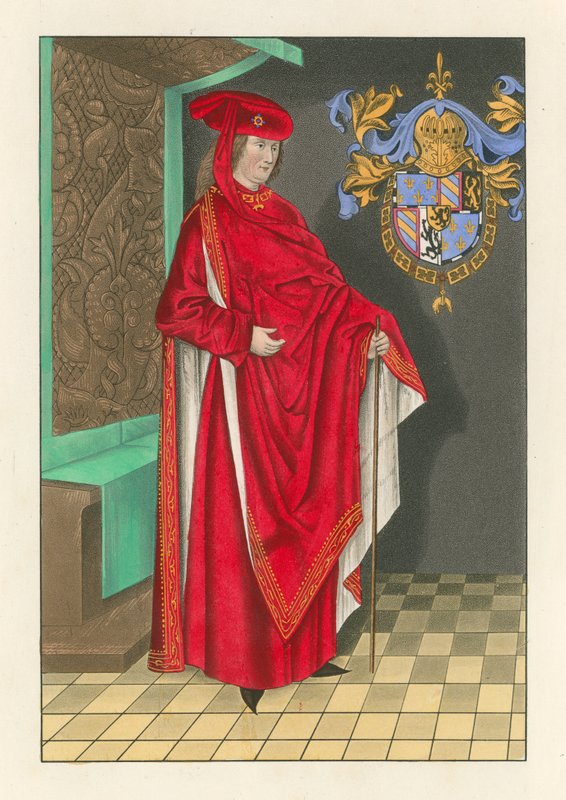 Felipe, Duque de Borgoña, c. 1460 de Henry Shaw