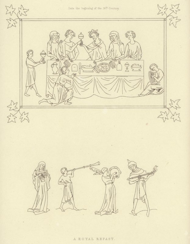 Banquete real, principios del siglo XIV de Henry Shaw