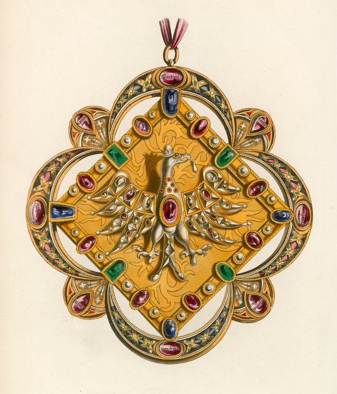 El abrazo del emperador Carlos V, c. 1530 de Henry Shaw
