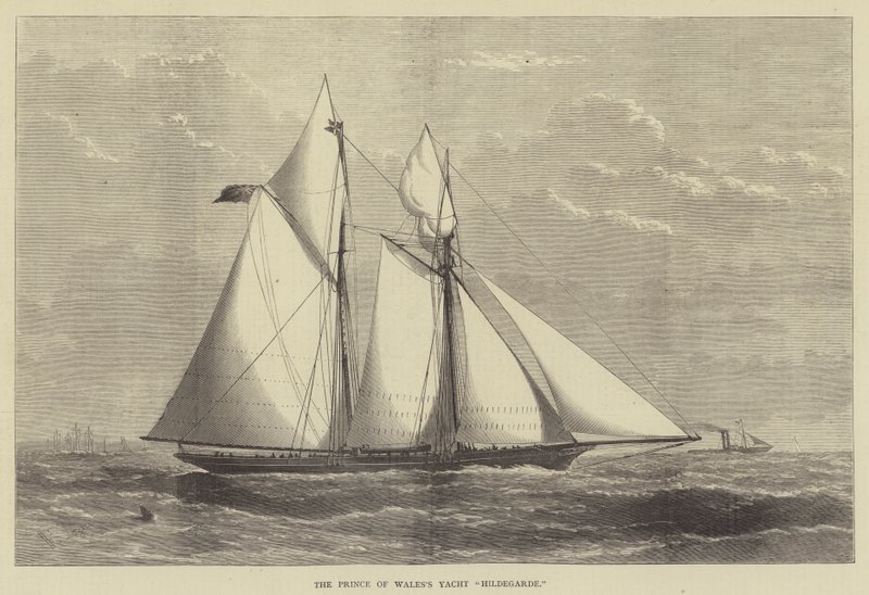 El yate Hildegarde del Príncipe de Gales de Henry Spernon Tozer
