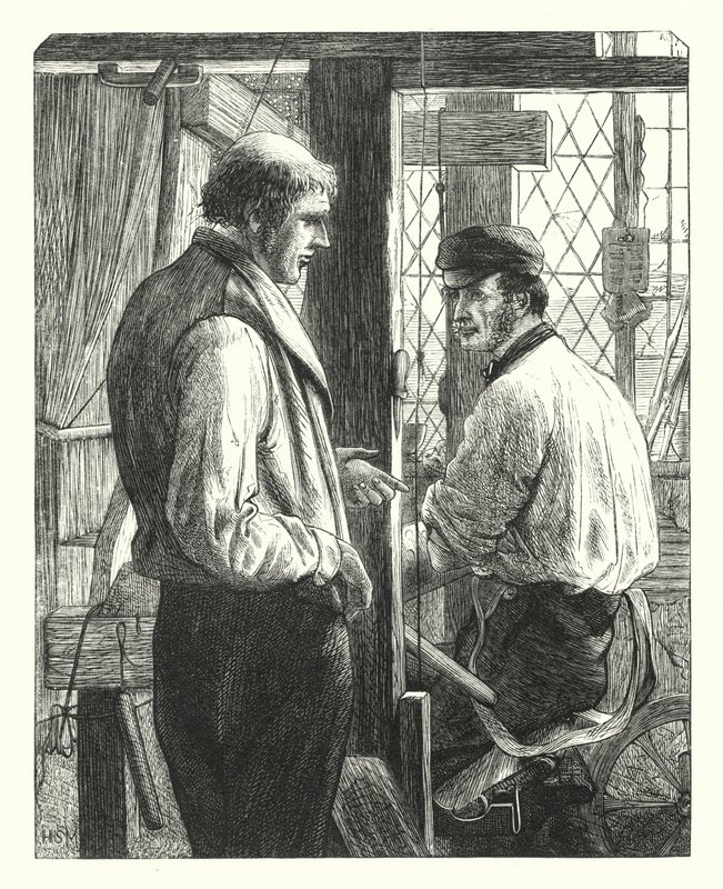 Los dos tejedores de Henry Stacey (after) Marks