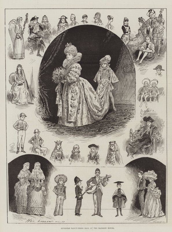 Baile de disfraces juvenil en la Mansion House de Henry Stephen Ludlow