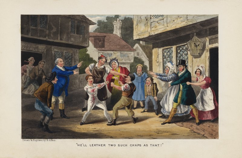 Niños peleando de Henry Thomas Alken