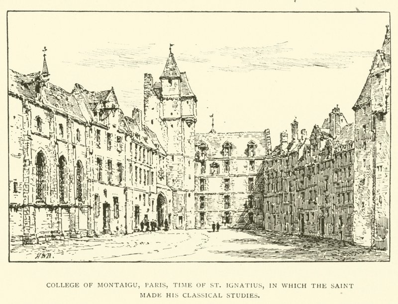Colegio de Montaigu, París, época de San Ignacio, donde el santo hizo sus estudios clásicos de Henry William Brewer